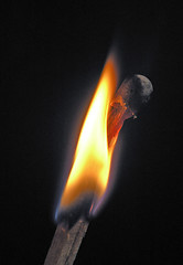 Image showing Burning Match