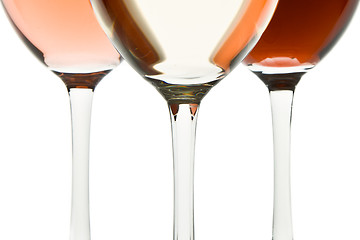 Image showing three wine glasses