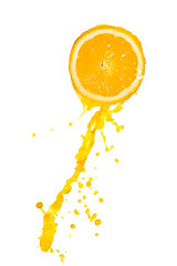 Image showing orange juice splash