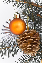 Image showing Christmas tree decorated