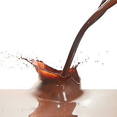 Image showing pouring chocolate