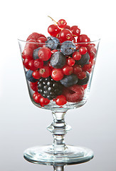 Image showing glass of fresh berries