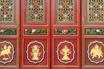 Image showing Chinese ancient doors