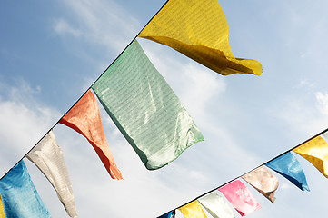 Image showing Tibetan prayer flags