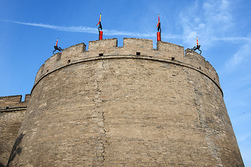 Image showing Historic city wall of Xian, China