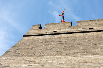 Image showing Historic city wall of Xian, China