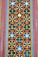 Image showing Chinese ancient door decorations