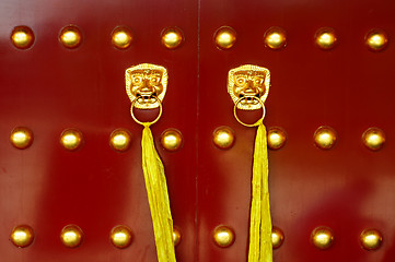 Image showing Traditional Chinese ancient door
