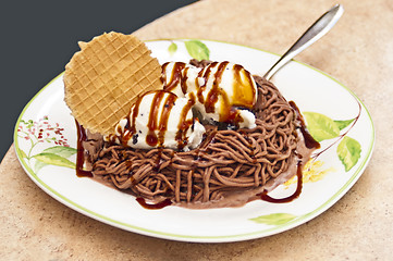 Image showing ice cream Spaghetti