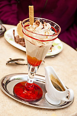 Image showing  hot fudge sundae