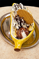 Image showing ice cream with banana