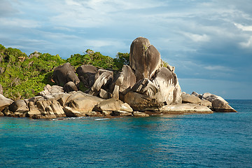 Image showing Rock in the ocean.