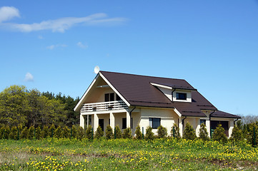 Image showing The house and plants