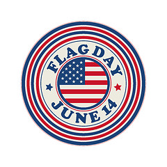 Image showing Flag Day stamp