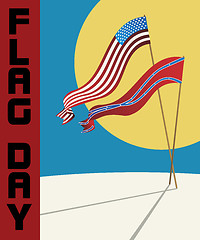 Image showing Flag Day card