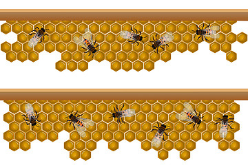Image showing Bee hive pattern