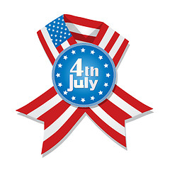 Image showing 4th of July badge