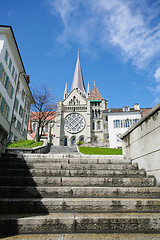 Image showing Cathedral of Lausanne Switzerland 