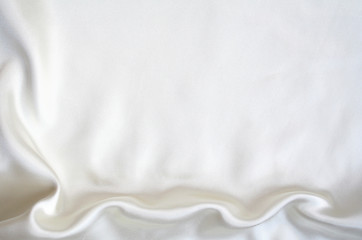 Image showing Smooth elegant white silk as background