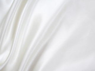 Image showing Smooth elegant white silk as background 