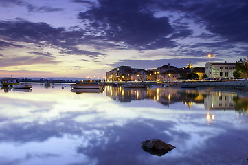 Image showing Bay at night