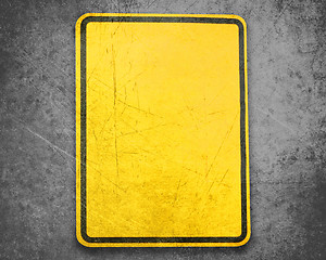 Image showing Yellow Sign