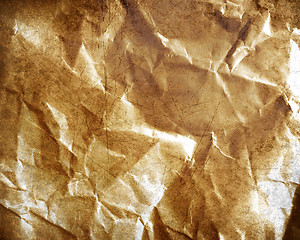 Image showing old grungy crumpled paper