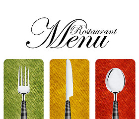 Image showing Restaurant menu 