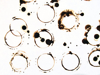 Image showing Coffee stains