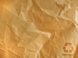 Image showing brown crumpled paper