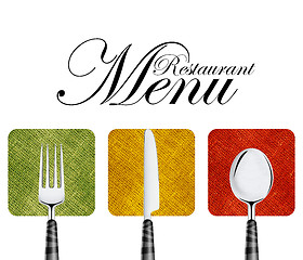 Image showing Restaurant menu 