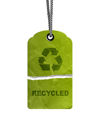 Image showing torn Eco Recycle Tag