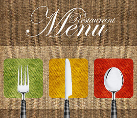 Image showing Restaurant menu 