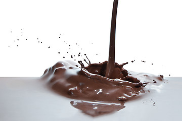 Image showing pouring chocolate