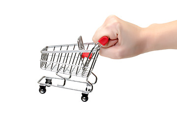 Image showing Shopping Cart with Hand