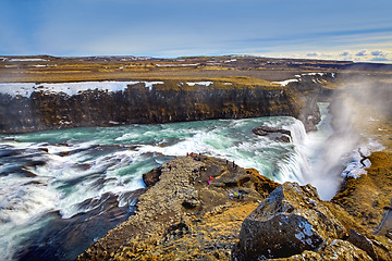 Image showing Gullfoss Waterfall