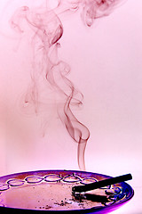 Image showing cigar and smoke, health photo