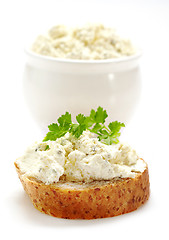 Image showing fresh cream cheese