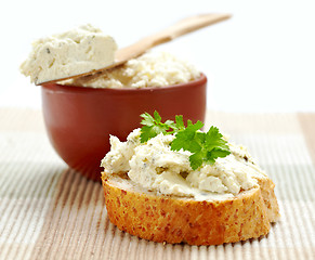 Image showing fresh cream cheese