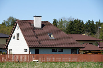 Image showing The house and fencing