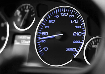 Image showing closeup car dashboard