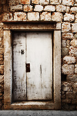 Image showing old wooden door