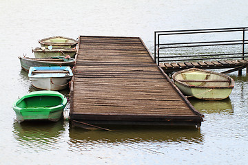 Image showing rowing boats