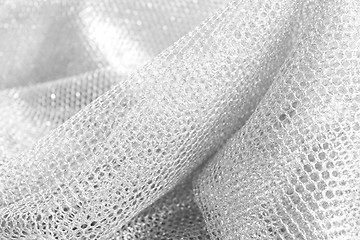 Image showing lustrous elegant white fabric