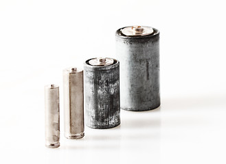 Image showing Old batteries 