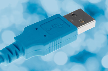 Image showing Blue Computer USB cable
