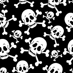 Image showing Seamless pirate theme background 1