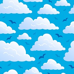 Image showing Seamless background with clouds 7