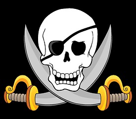 Image showing Pirate skull theme 3