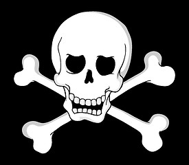 Image showing Pirate skull theme 2